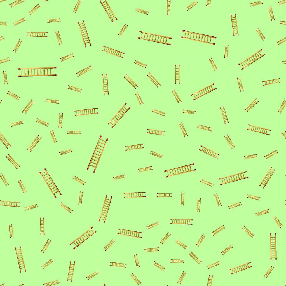 Ladder Icon Seamless Pattern, Ladder Equipment vector