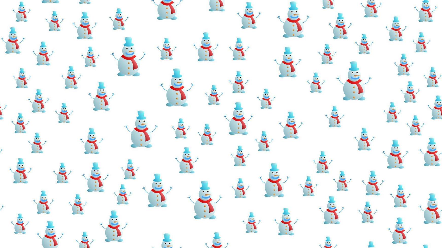 Christmas seamless pattern with snowman background, Winter pattern with bear, wrapping paper, pattern fills, winter greetings, web page background, Christmas and New Year greeting cards vector