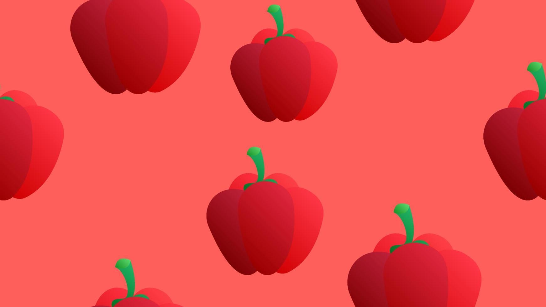 pimiento de patrones sin fisuras sobre fondo blanco. pimentón amarillo, verde y rojo, rodajas. ilustración vectorial de verduras en estilo plano simple de dibujos animados vector