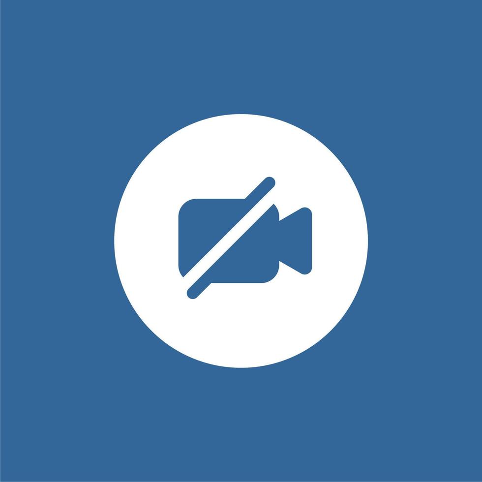 icon for online video conferencing and online meeting vector
