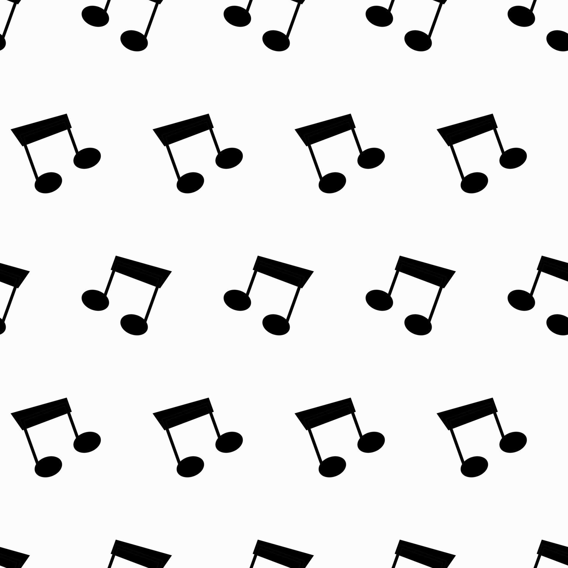 Vector seamless pattern of a musical note. A symbol of a musical scale