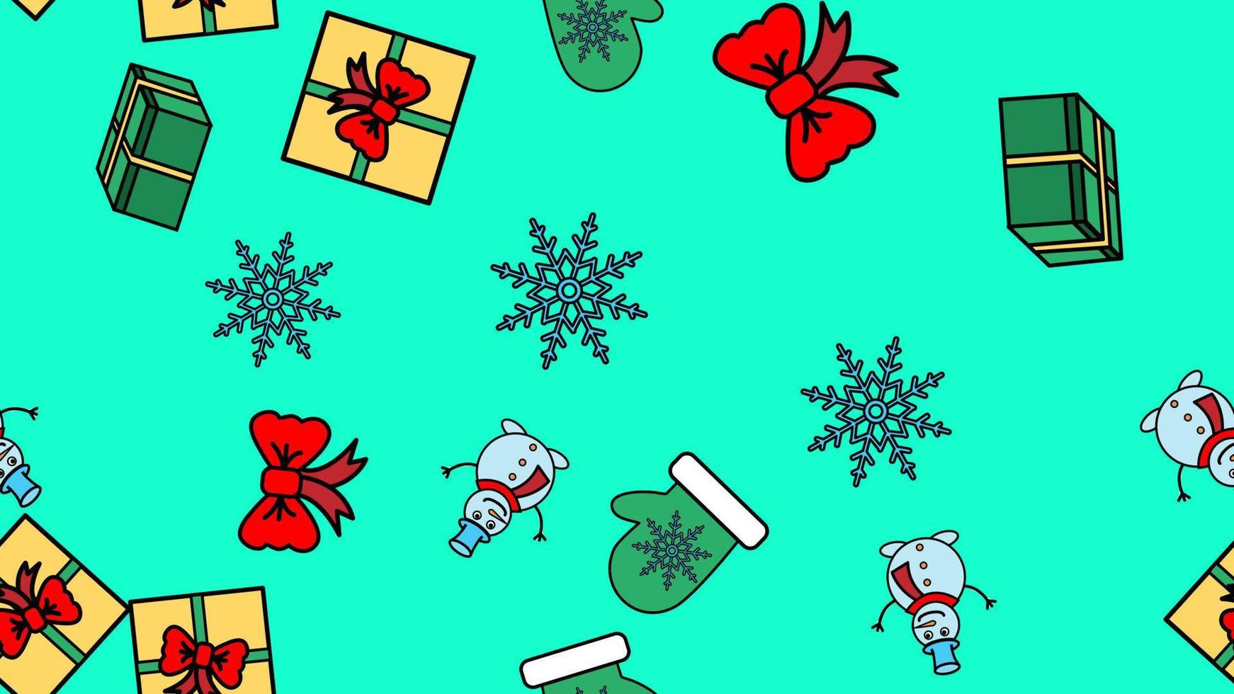 Christmas background, seamless tiling, great choice for wrapping paper pattern vector