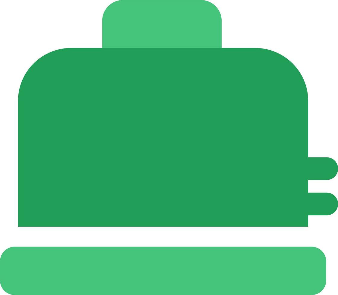 Electric toaster, illustration, vector on a white background.