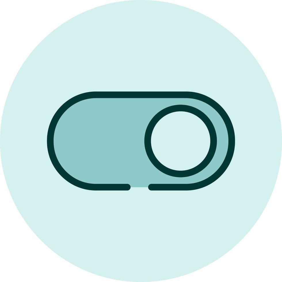 Slide button icon, illustration, vector on a white background.