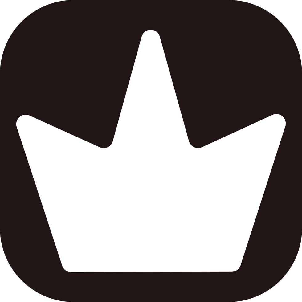 Online crown, illustration, vector on a white background.