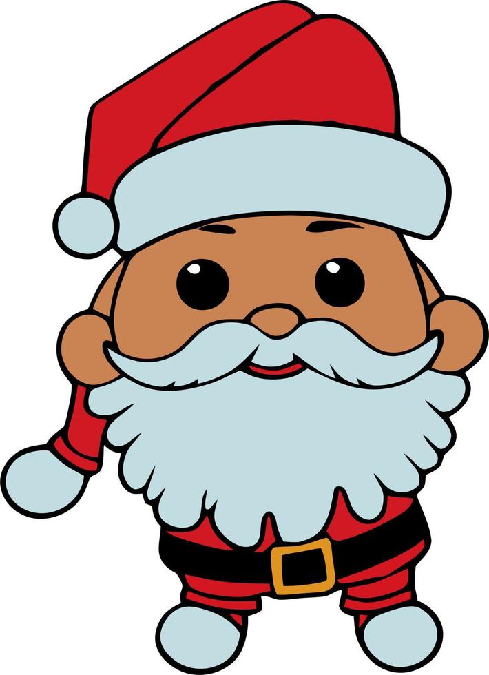 Chibi Cartoon Santa Claus vector