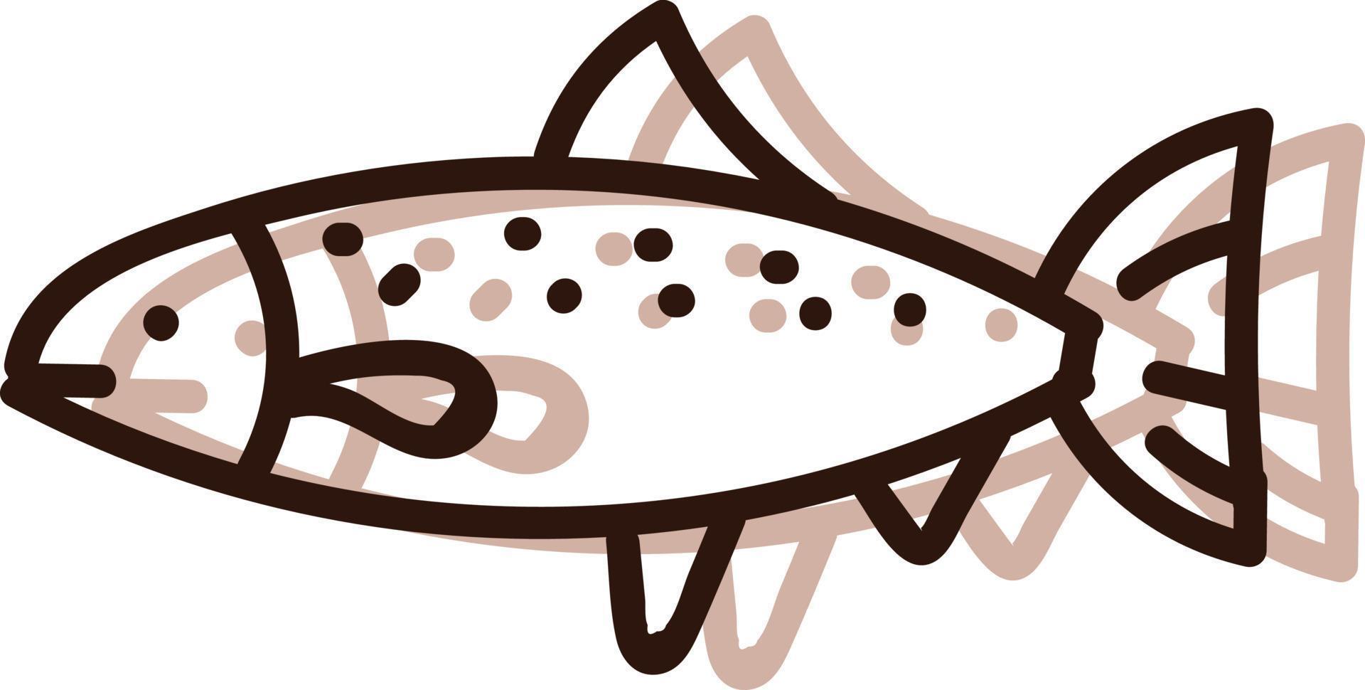 , illustration, vector oSea fish, illustration, vector on white background.n white background.