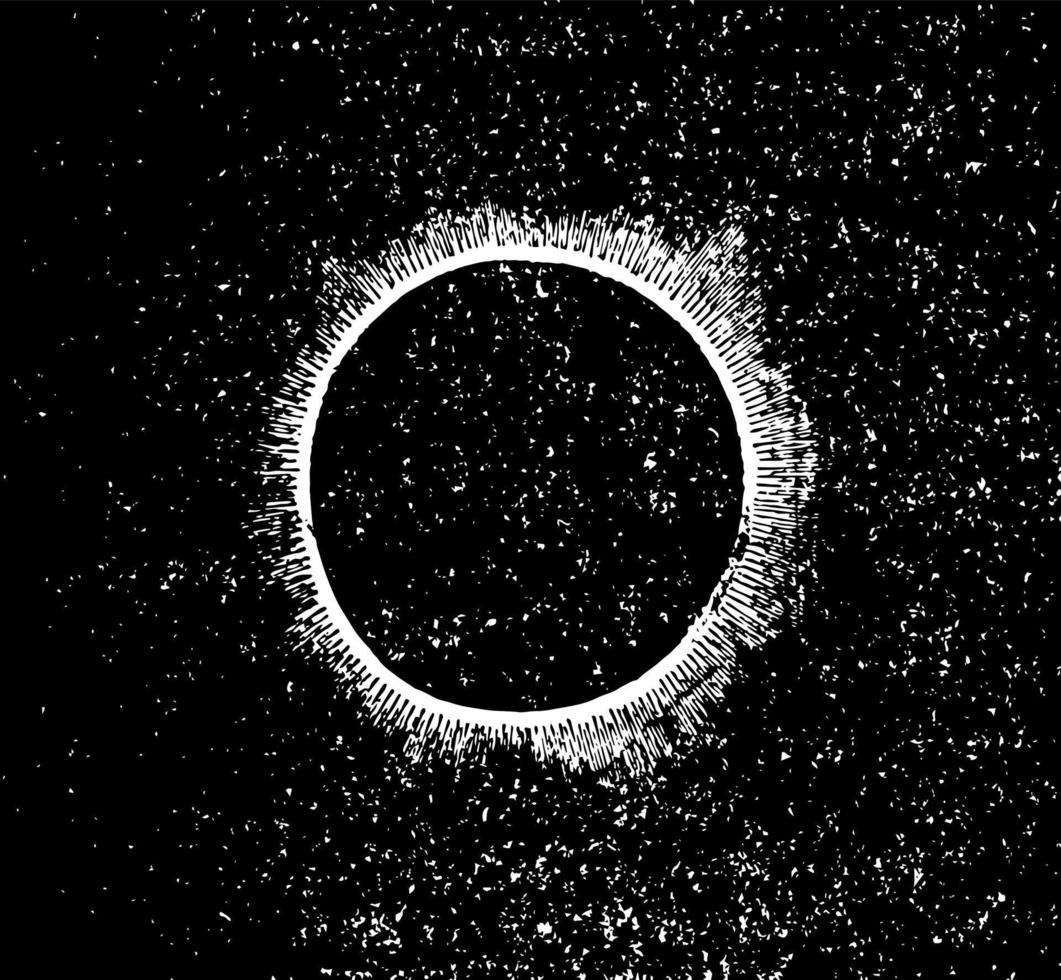 eclipse, ilustración de época vector