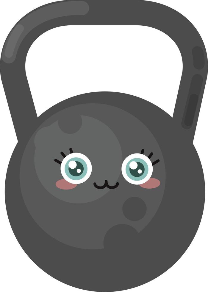 Dumbbell, illustration, vector on white background