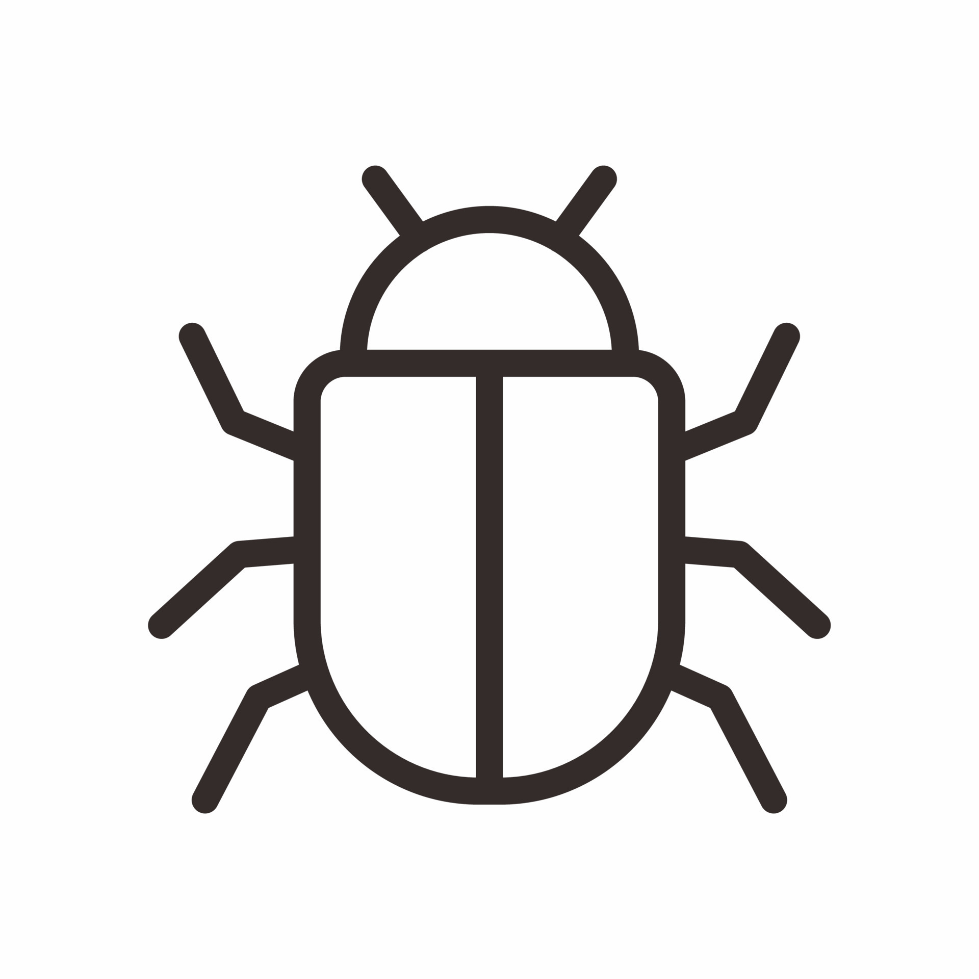 Bug outline icon 13633787 vector art at vecteezy