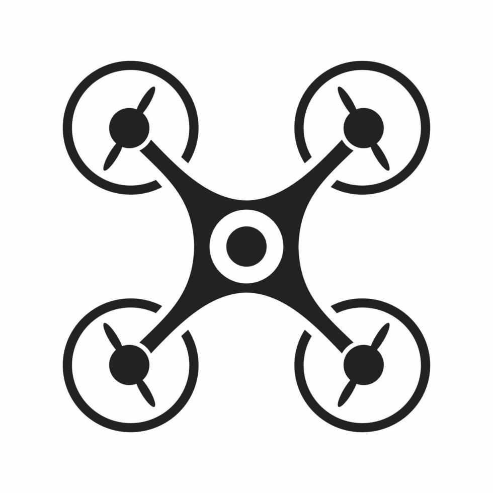 drone flat icon vector