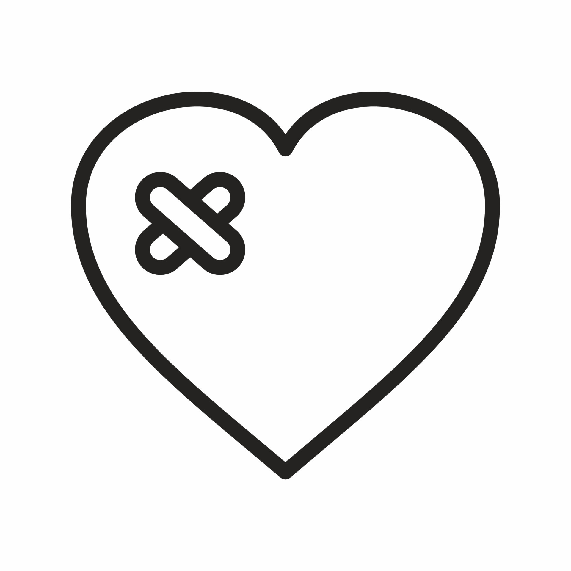 broken heart outline icon 13633873 Vector Art at Vecteezy