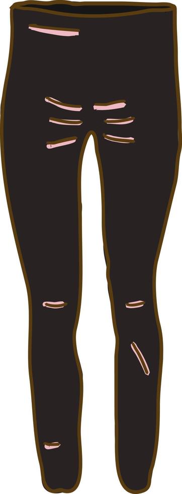 pantalones de tobillo, ilustración, vector sobre fondo blanco.