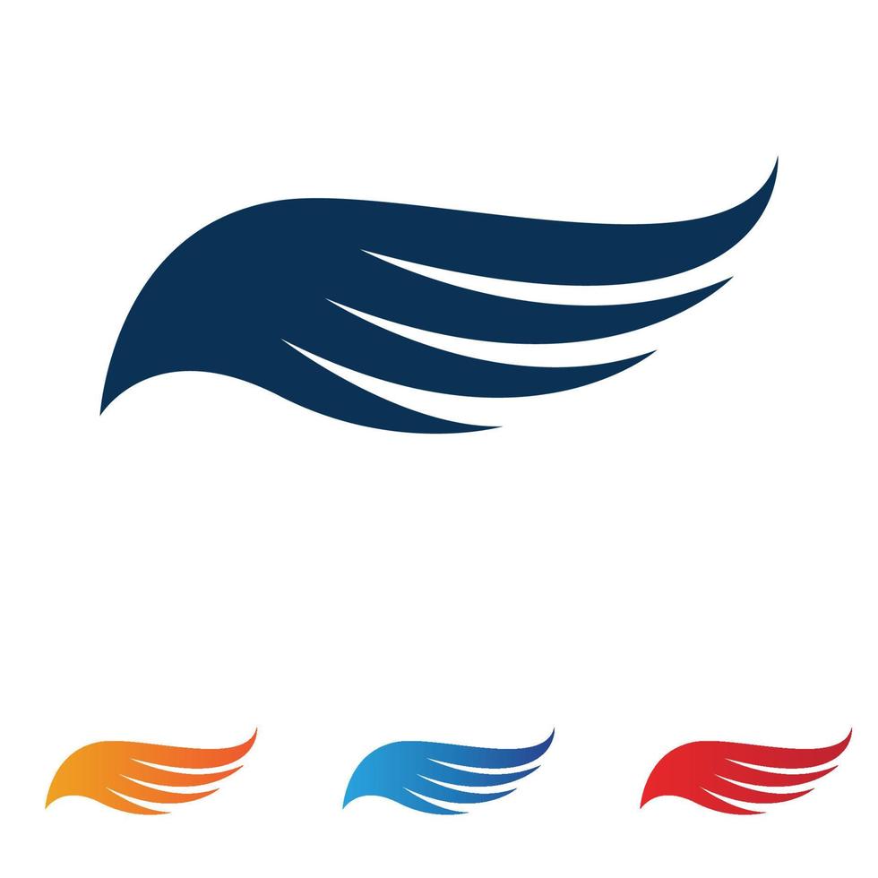 Wing falcon bird  Logo Template vector