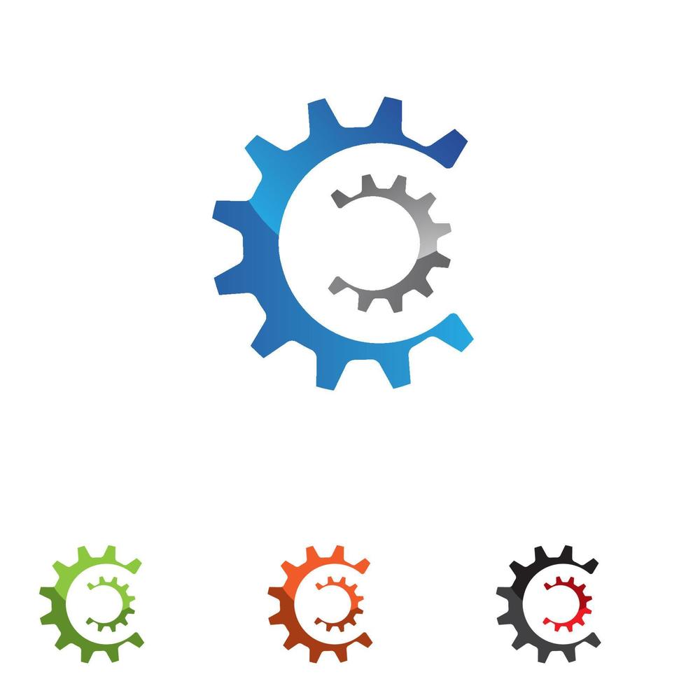 Gear icon vector set. clockwork illustration sign collection. Mechanics symbol.