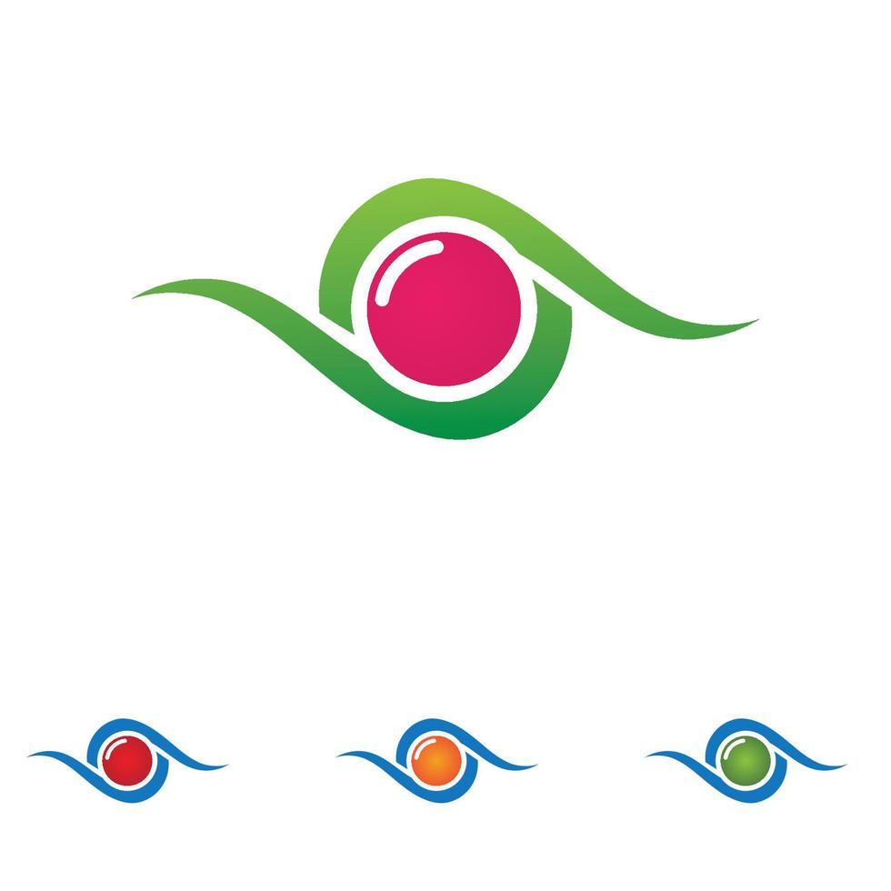 diseño de logotipo de vector de cuidado de ojos