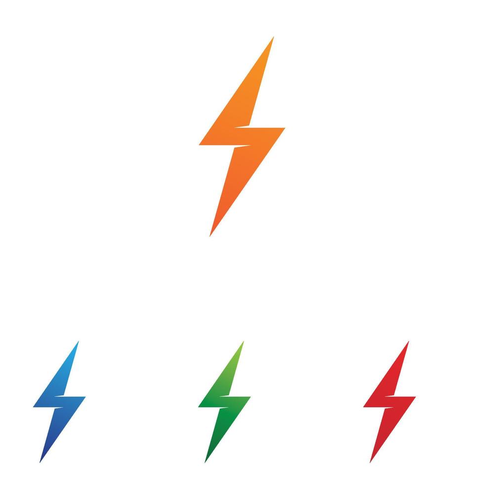 Thunderbolt logo and symbol vector