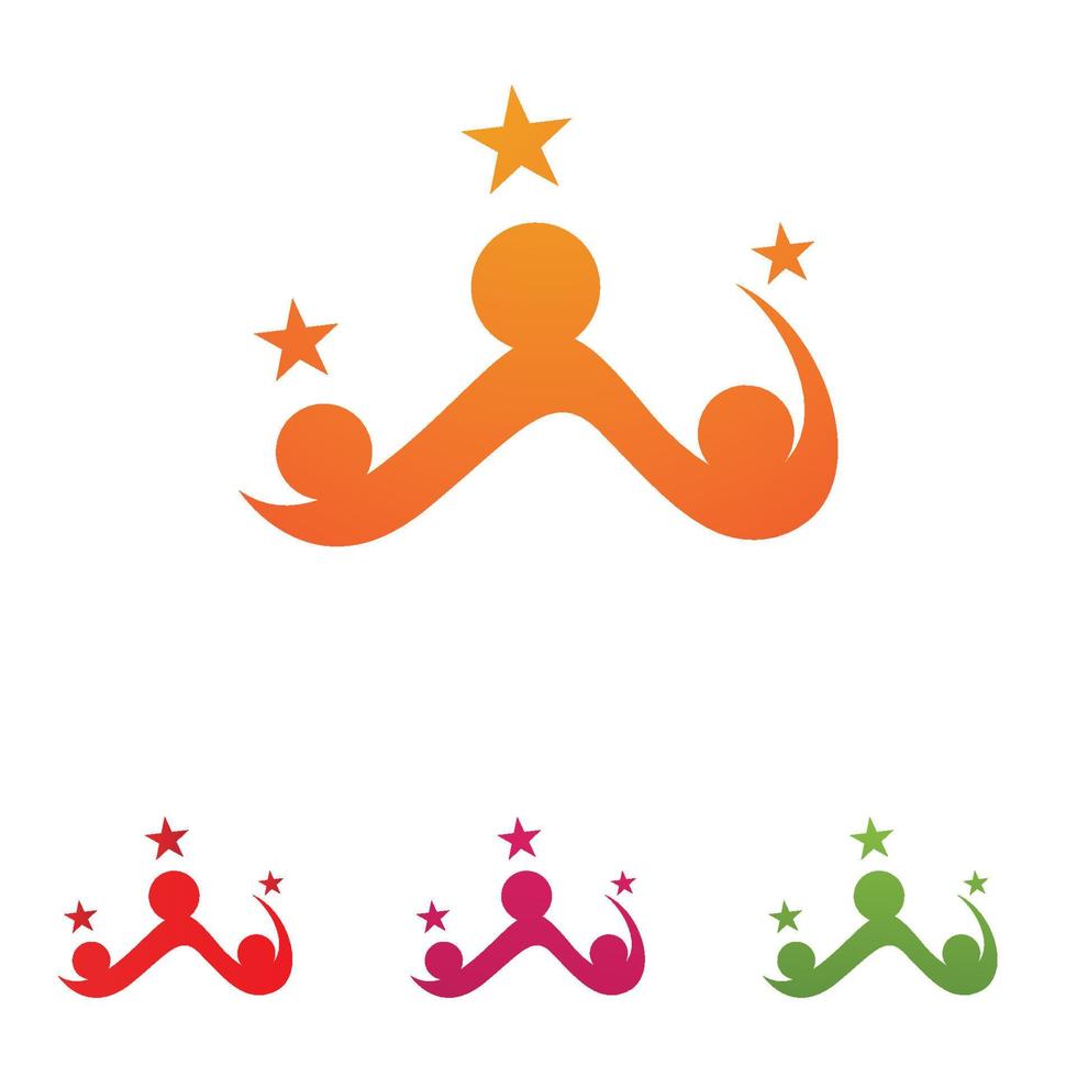 People team Community group logo, network and social icon vector