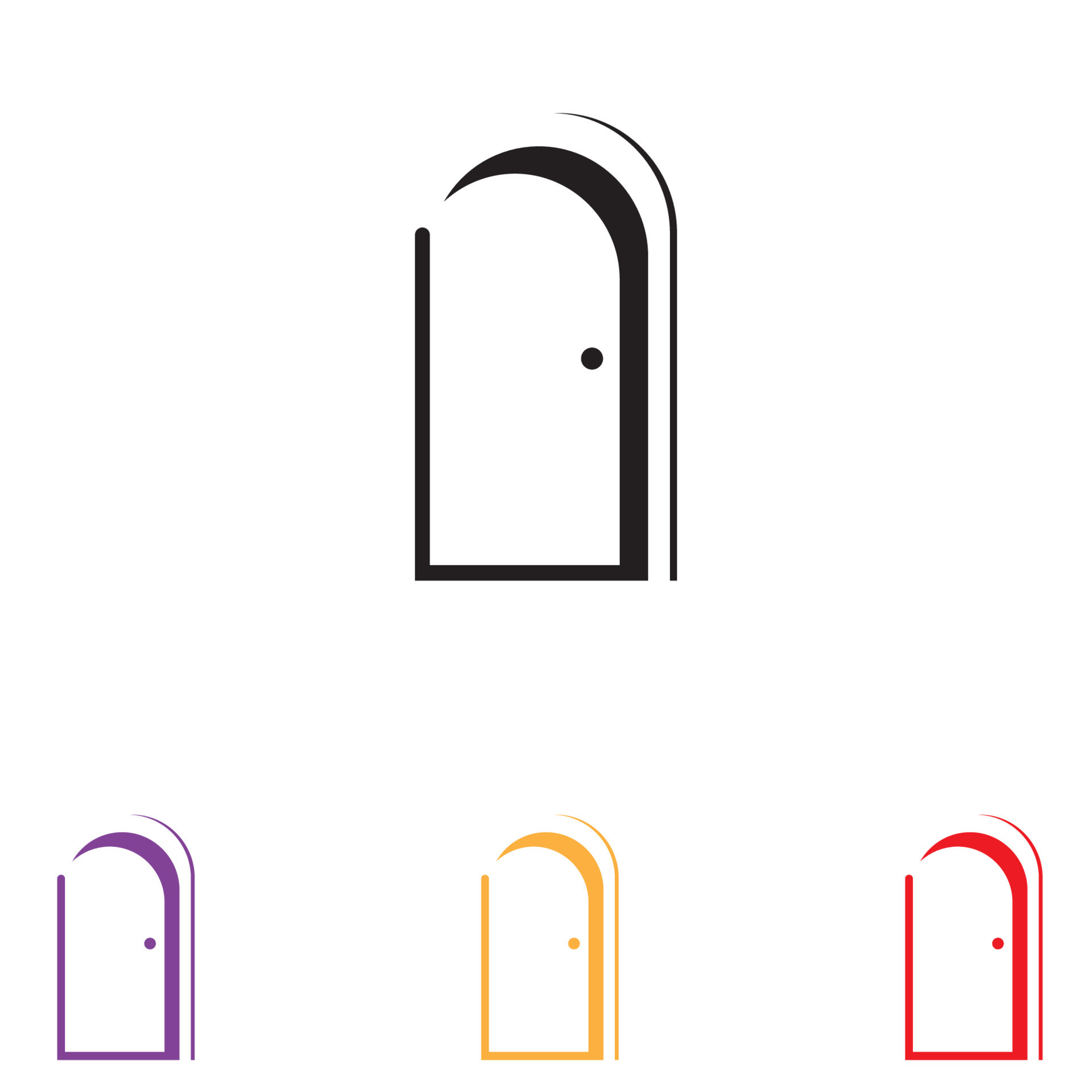 Door logo and symbol vector 13634362 Vector Art at Vecteezy