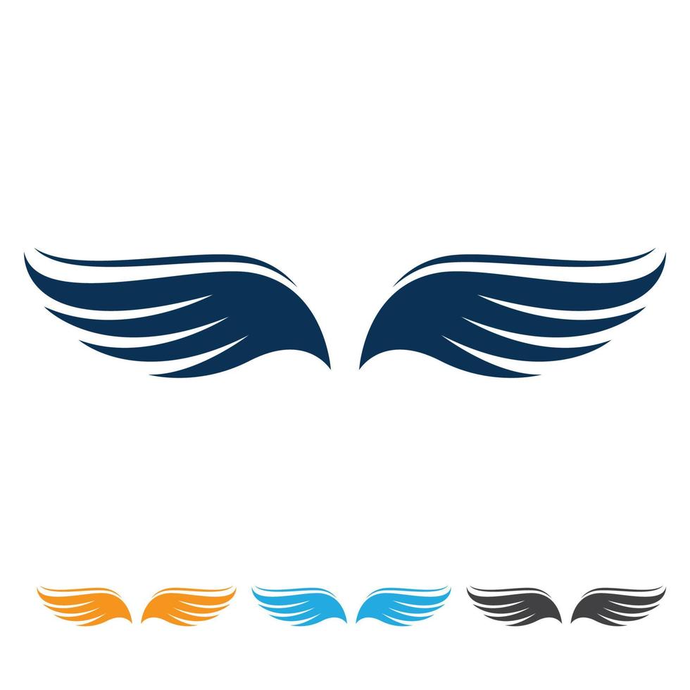 Wing falcon bird  Logo Template vector