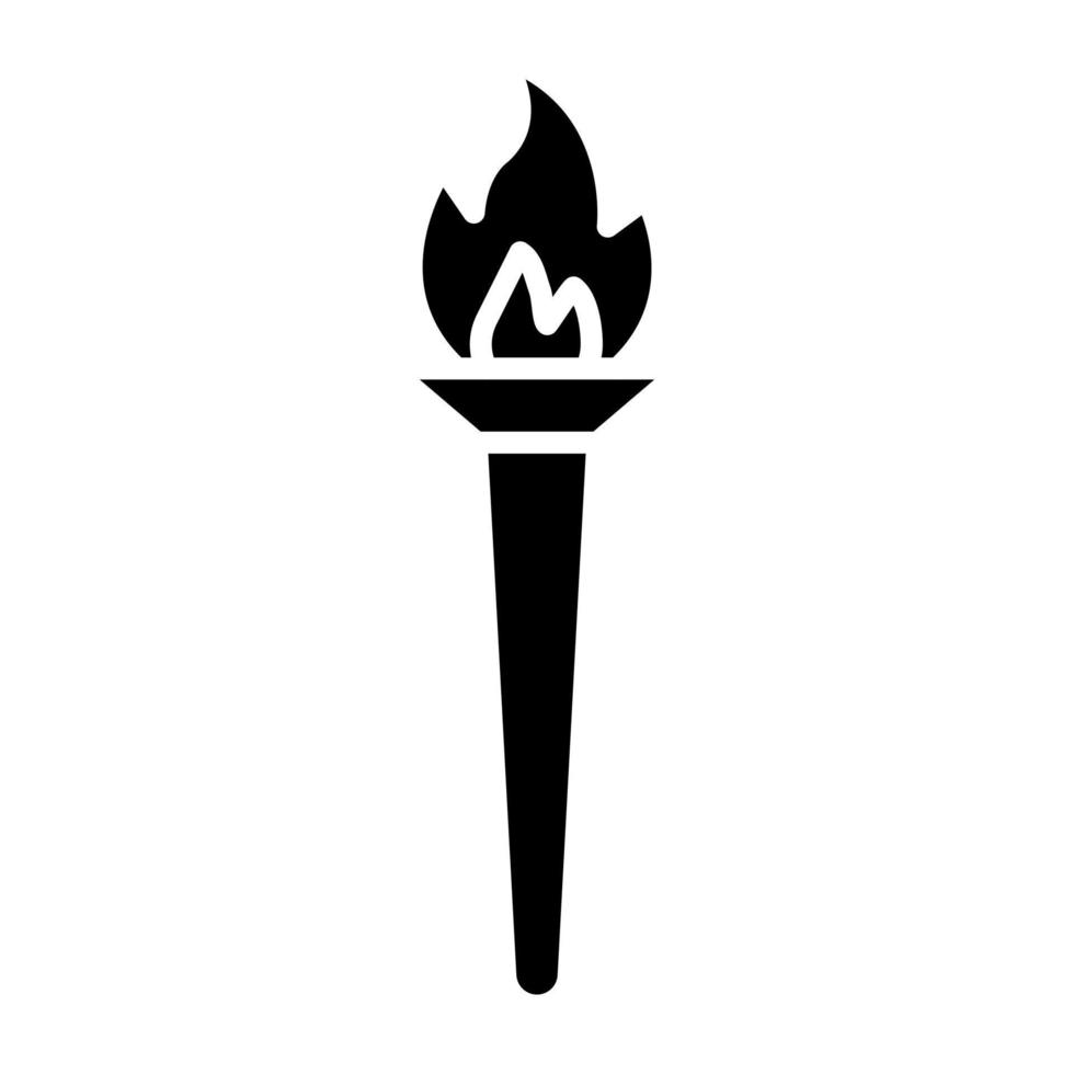 Torch Icon Style vector