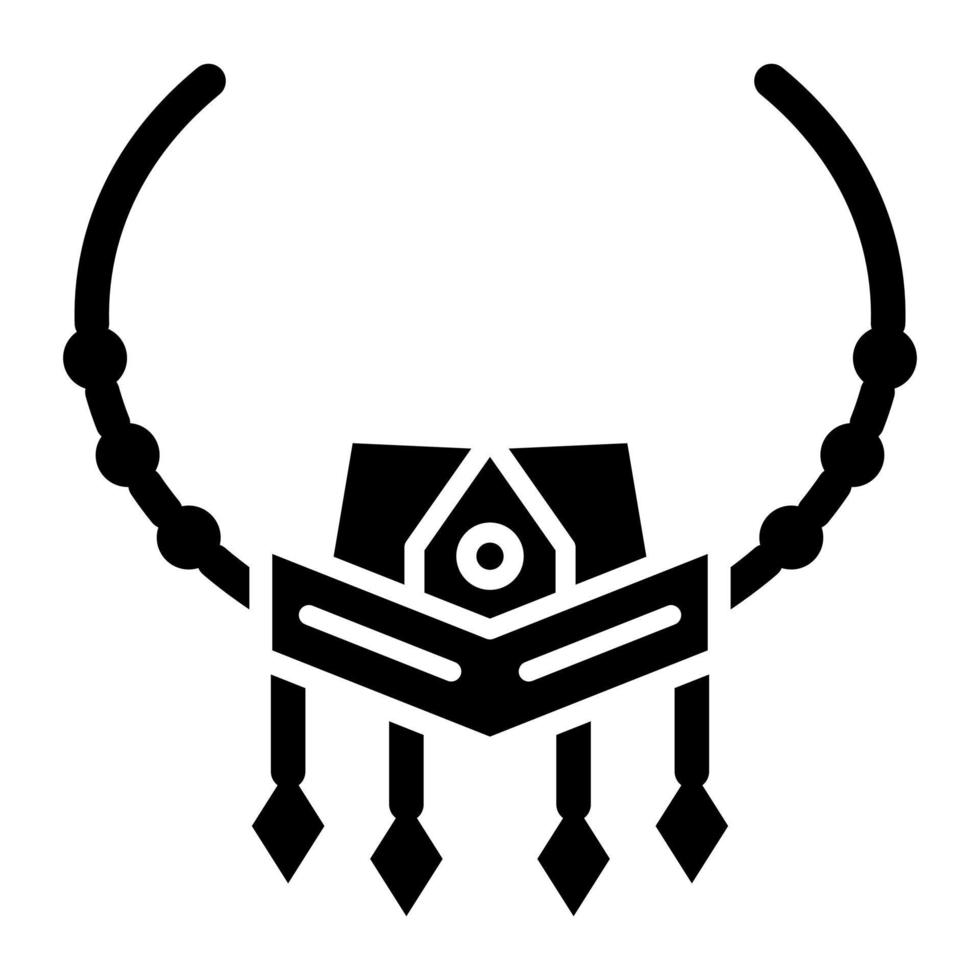 Necklace Icon Style vector