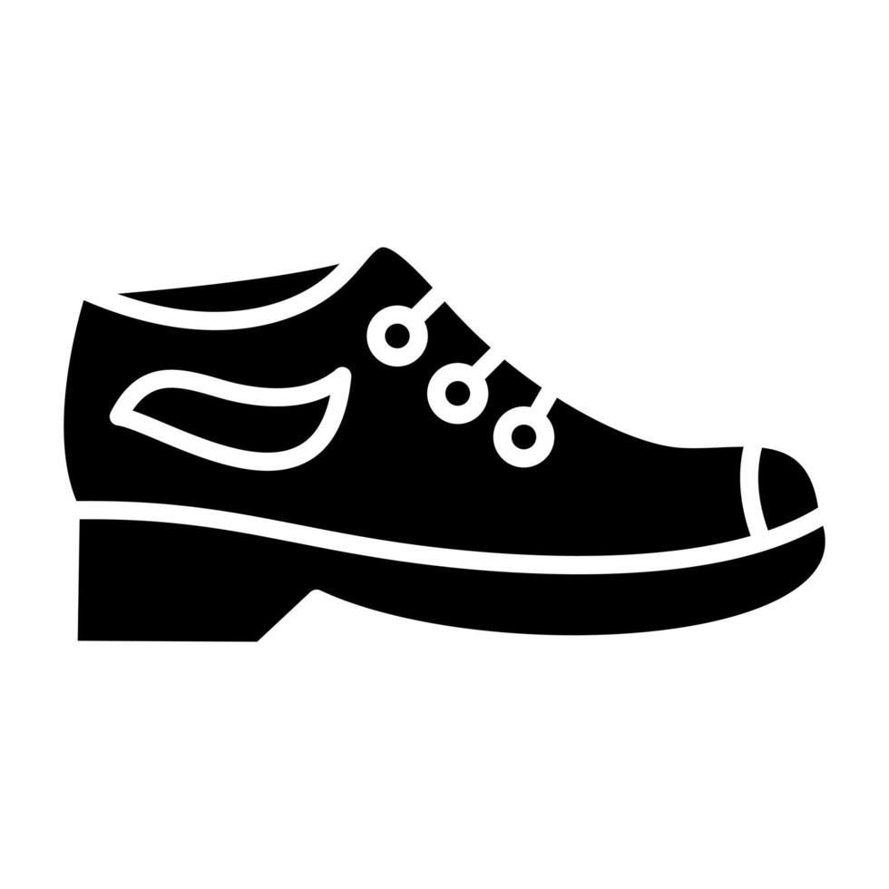 estilo de icono de zapatos casuales vector