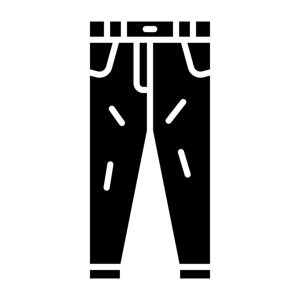 estilo de icono de pantalones vector