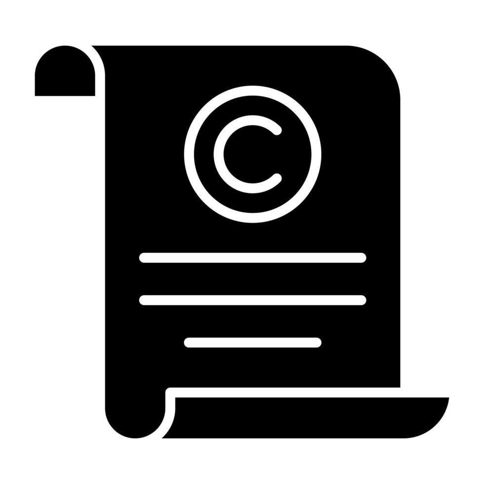 Copyright Icon Style vector