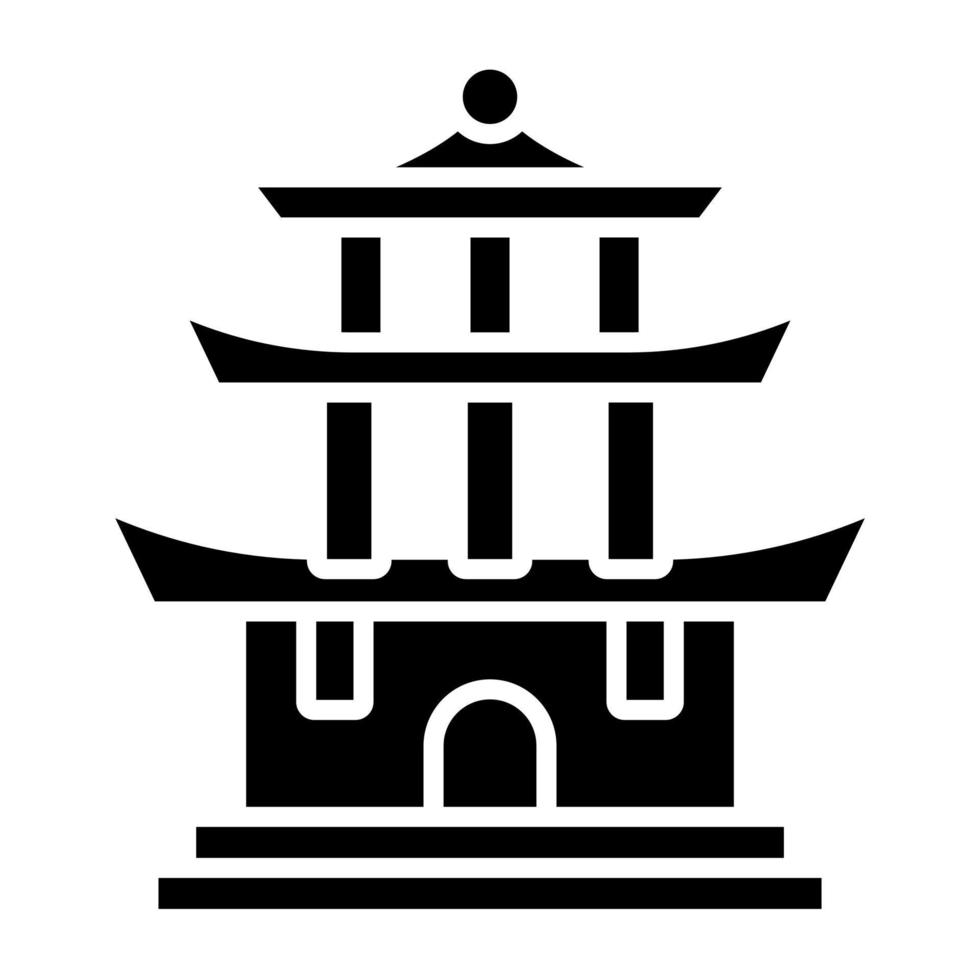 Pagoda Icon Style vector