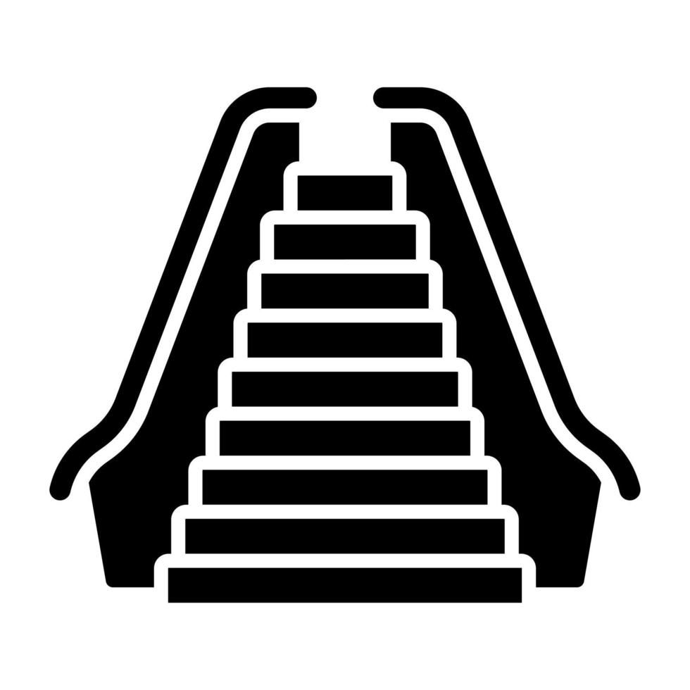 Escalator Icon Style vector