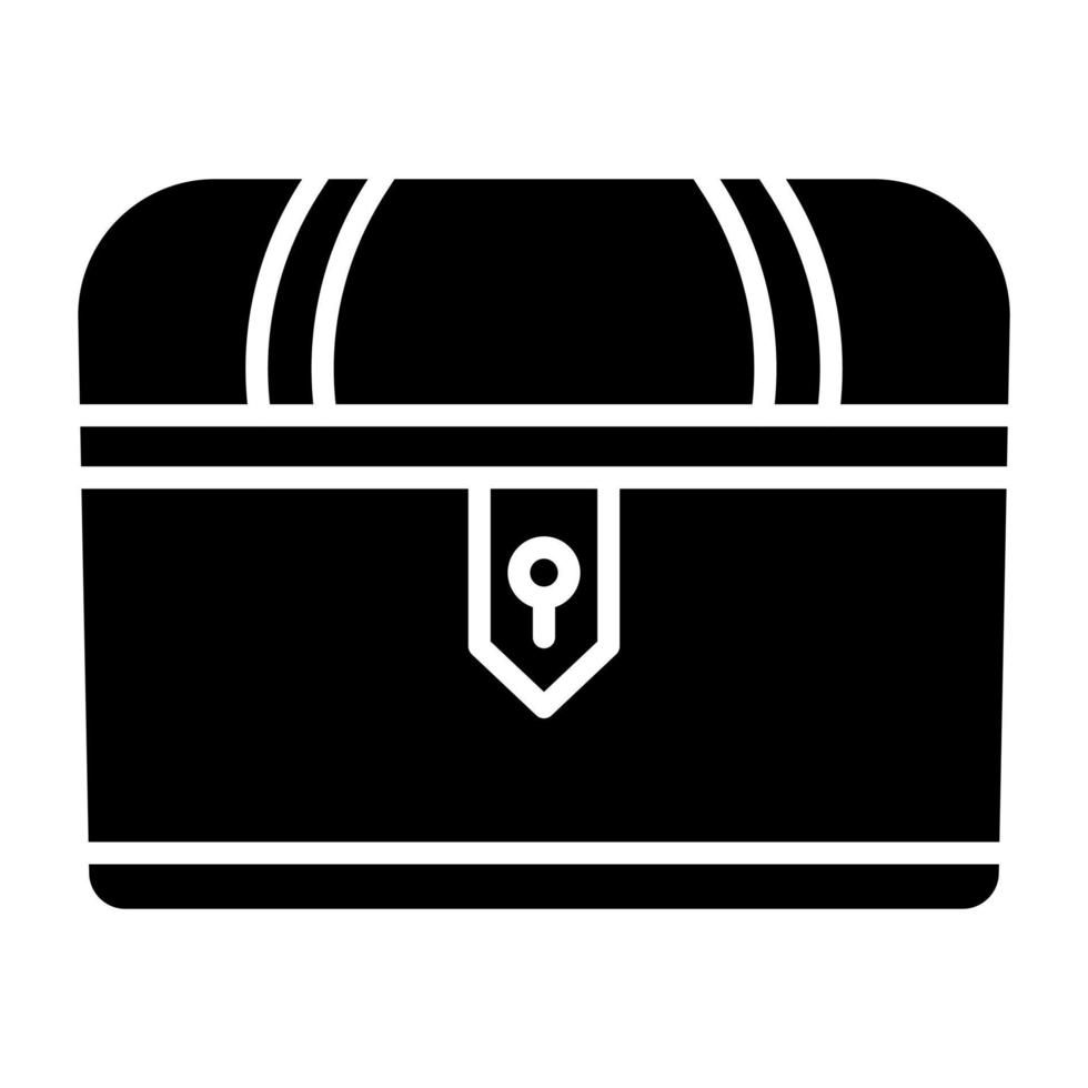 Treasure Chest Icon Style vector