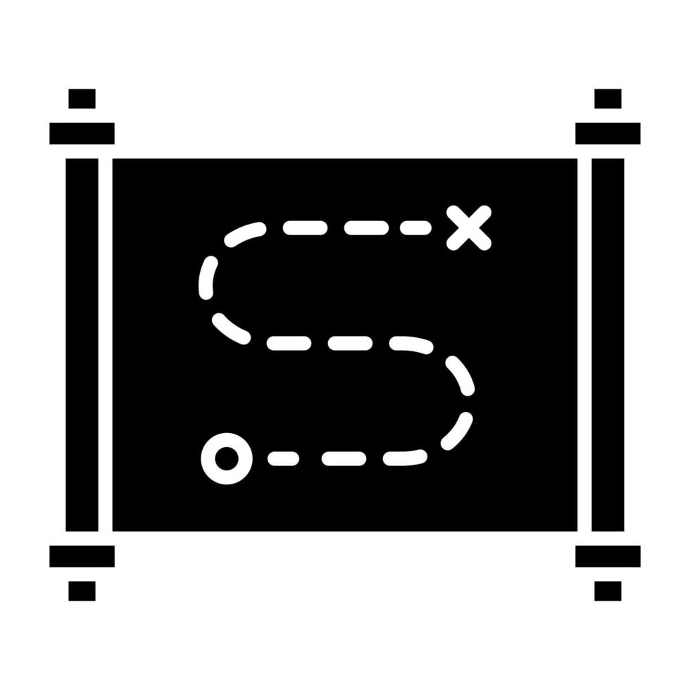 Treasure Map Icon Style vector