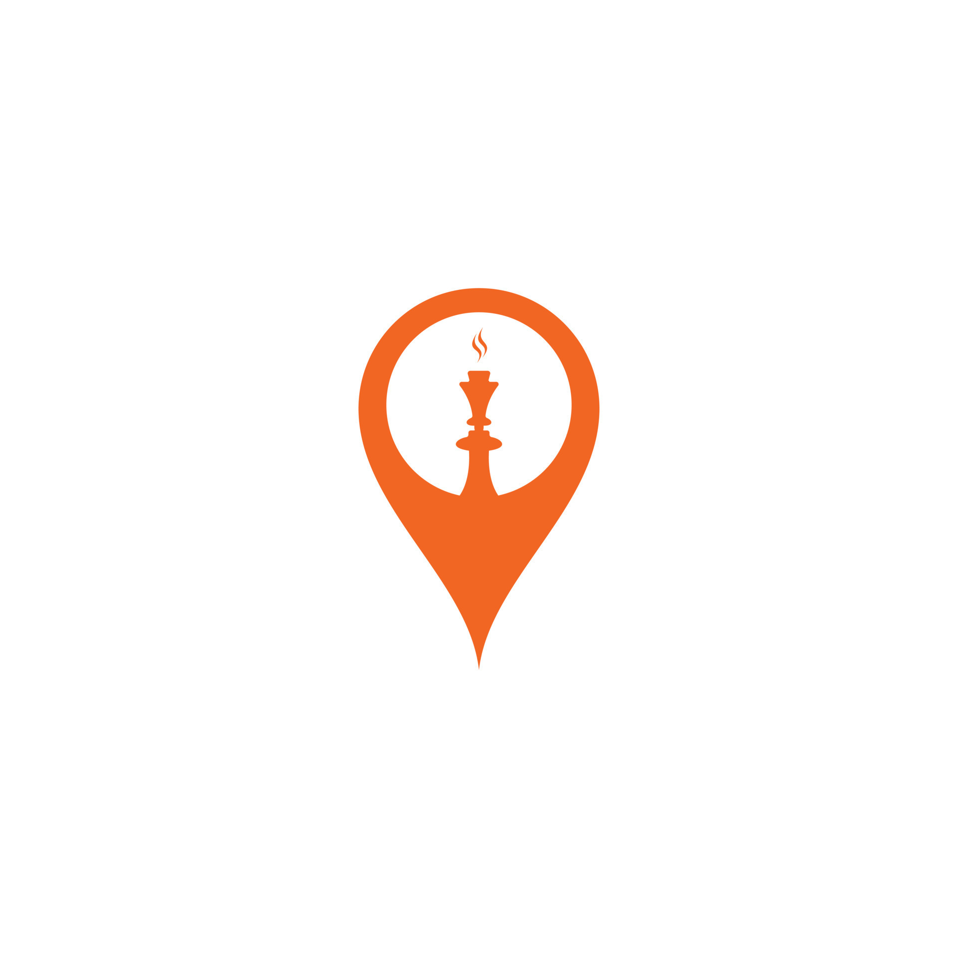 Hookah map pin shape concept logo design. Hookah and shisha logo 13634764 Vector Art at Vecteezy