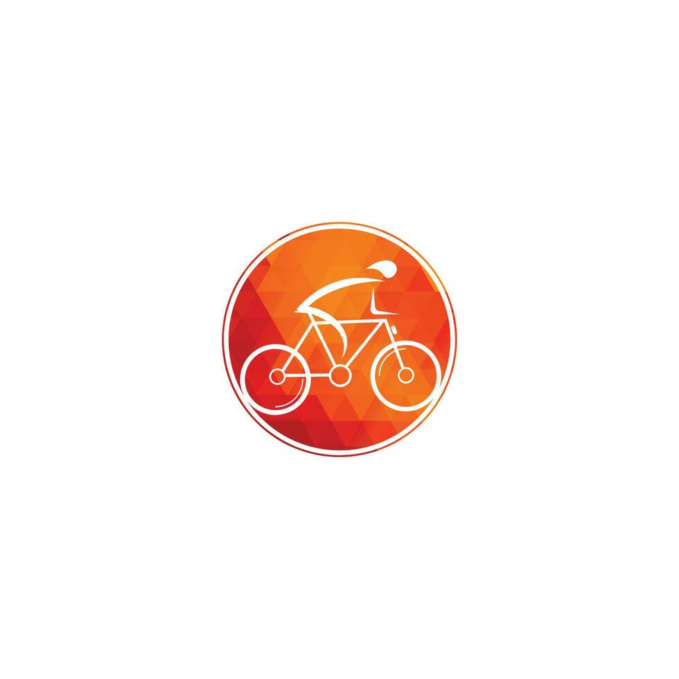 diseño de logotipo de vector de bicicleta. tienda de bicicletas identidad de marca corporativa. logotipo de bicicleta.