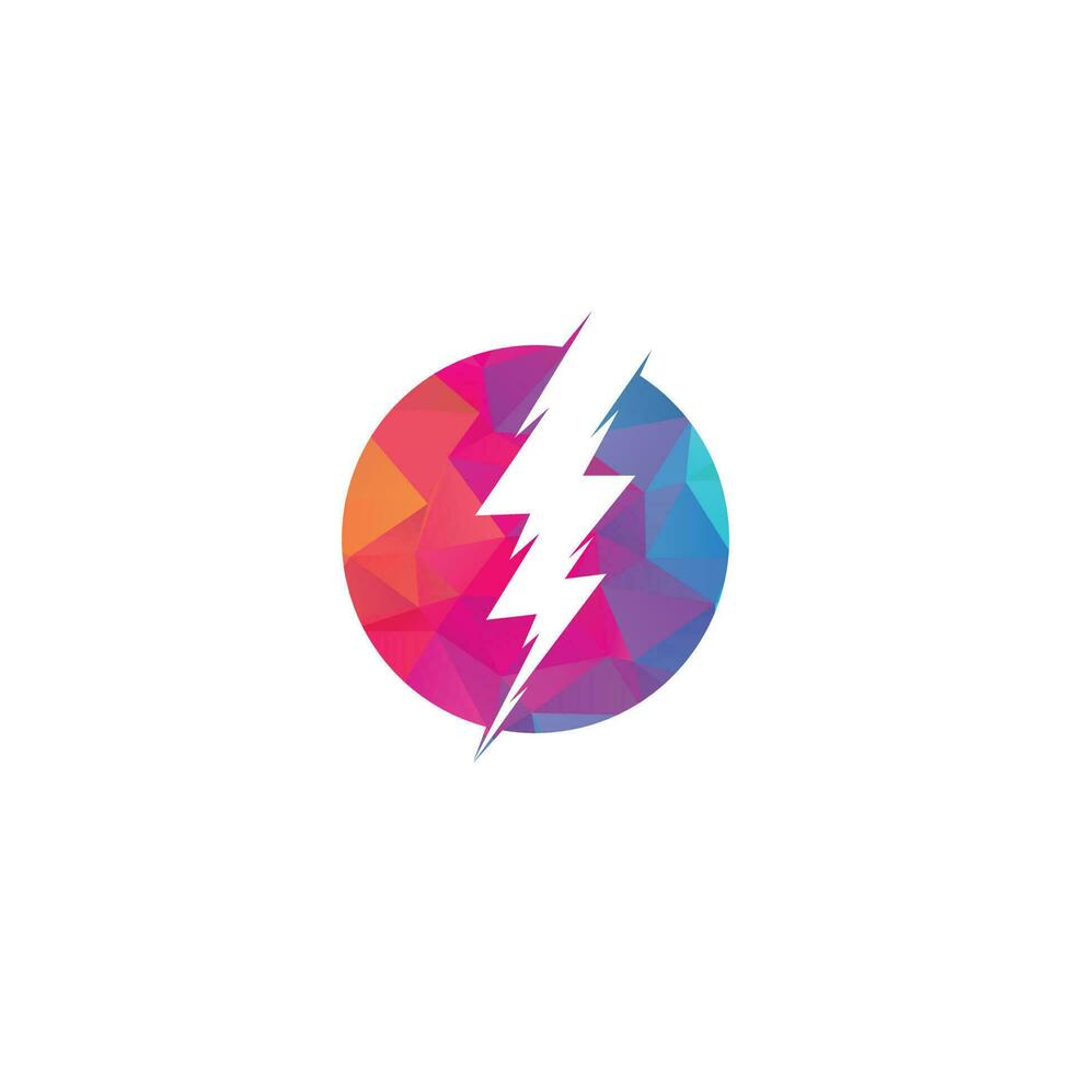 Creative Thunder bold Concept power Logo Design Template. Thunder logo vector icon illustration design. Electric thunder bold logo