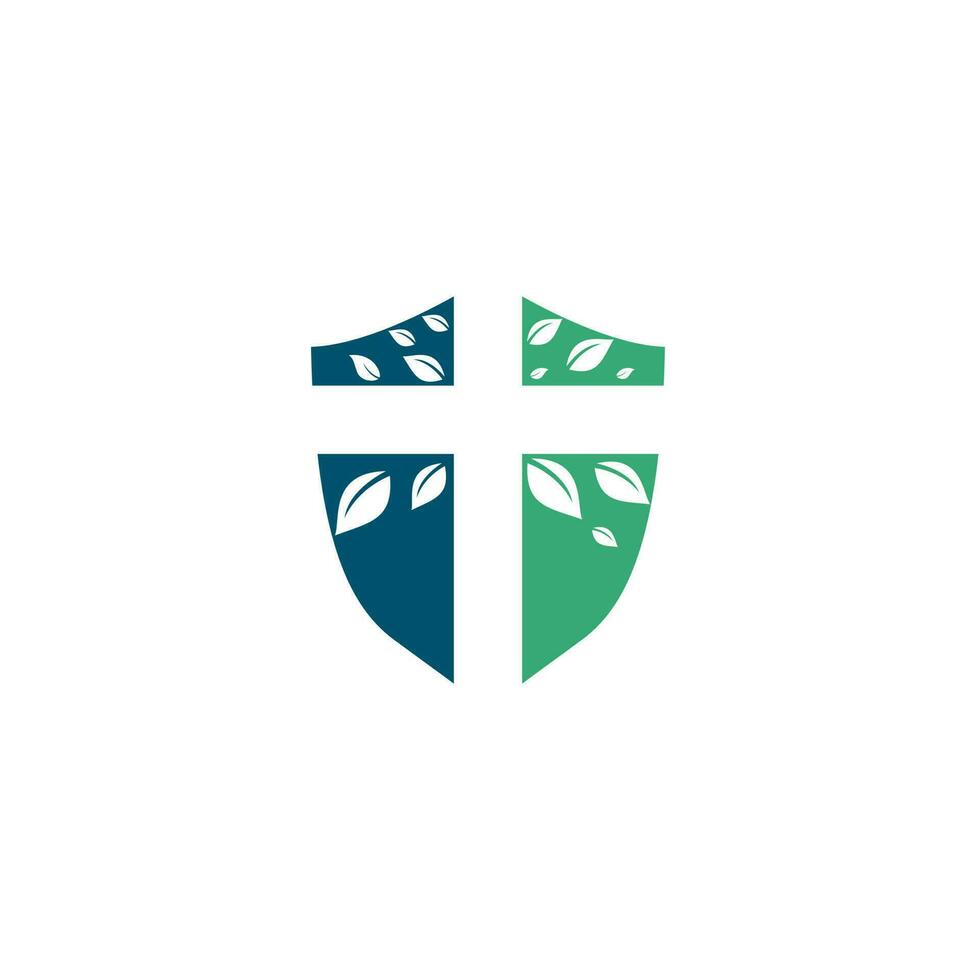 diseño del logo de la iglesia cruzada. diseño de vector de icono de símbolo de cruz religiosa de árbol abstracto. logotipo de la iglesia y la organización cristiana. logotipo de la iglesia del árbol cruzado