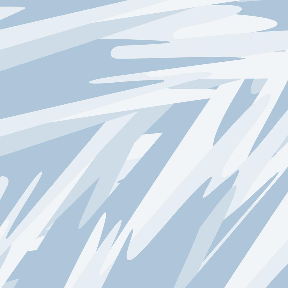 Abstract background texture from brush strokes in trendy wintry light blue shades. vector