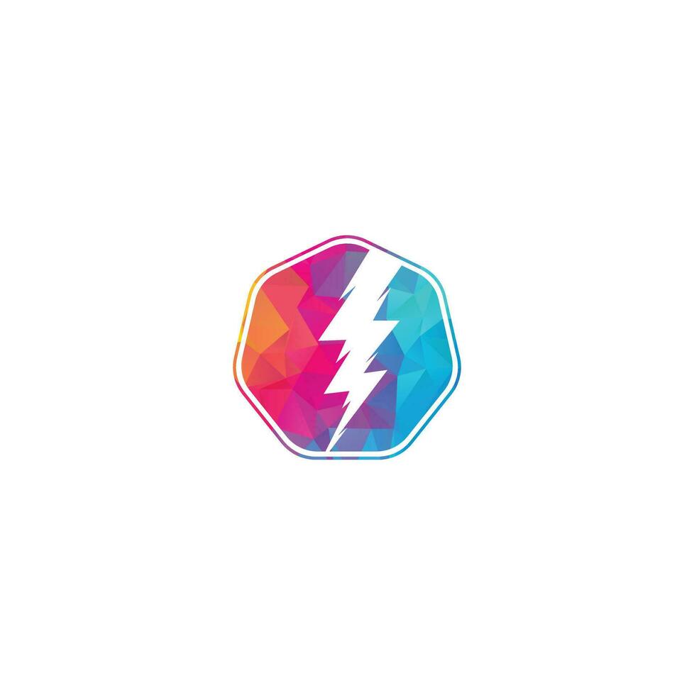 Creative Thunder bold Concept power Logo Design Template. Thunder logo vector icon illustration design. Electric thunder bold logo