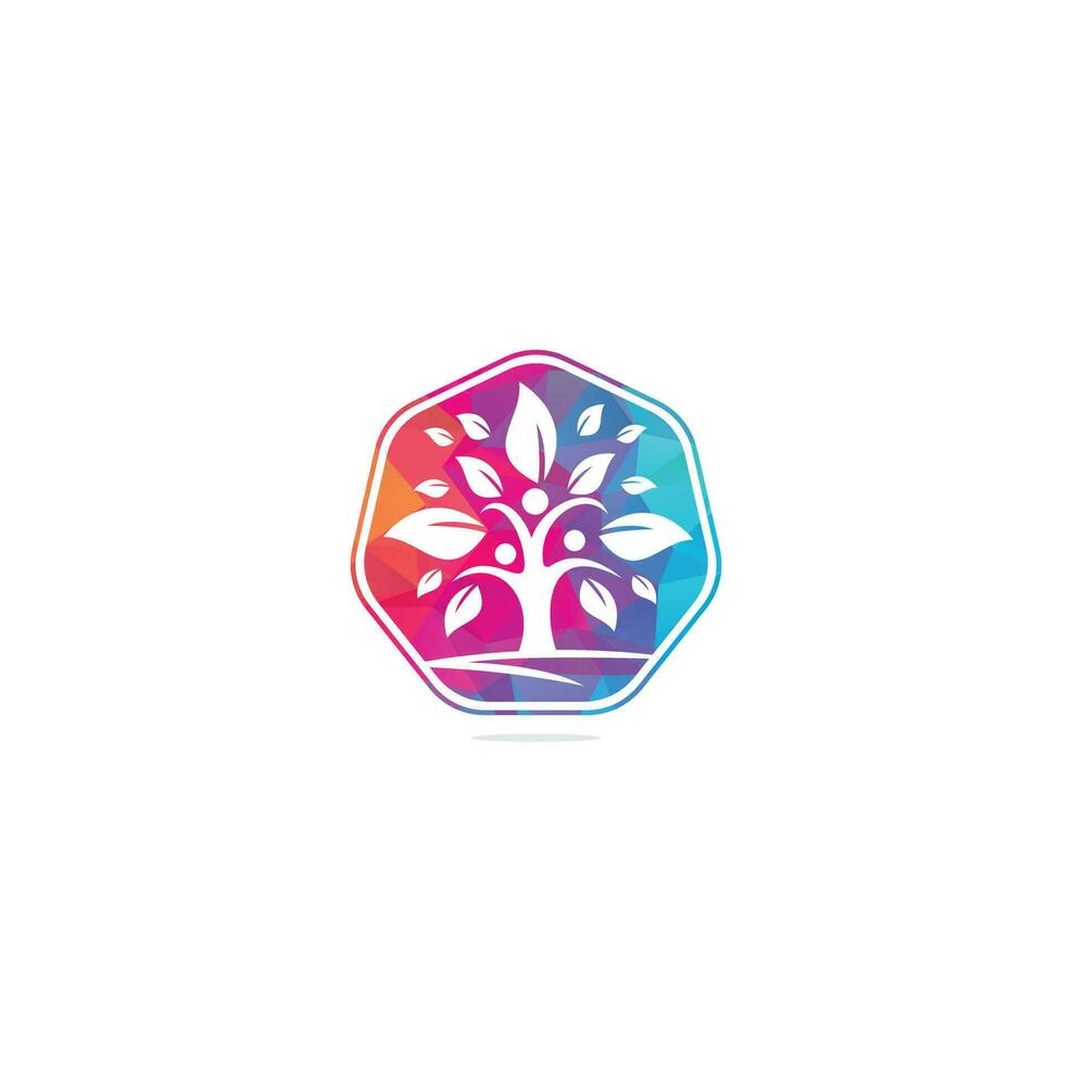 Family Tree Logo Design. Family Tree Symbol Icon Logo Design. Human tree logo vector