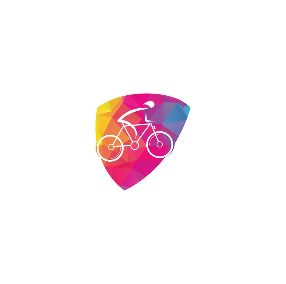 Bicycle vector logo design. Bike Shop Corporate branding identity . Bicycle logo.