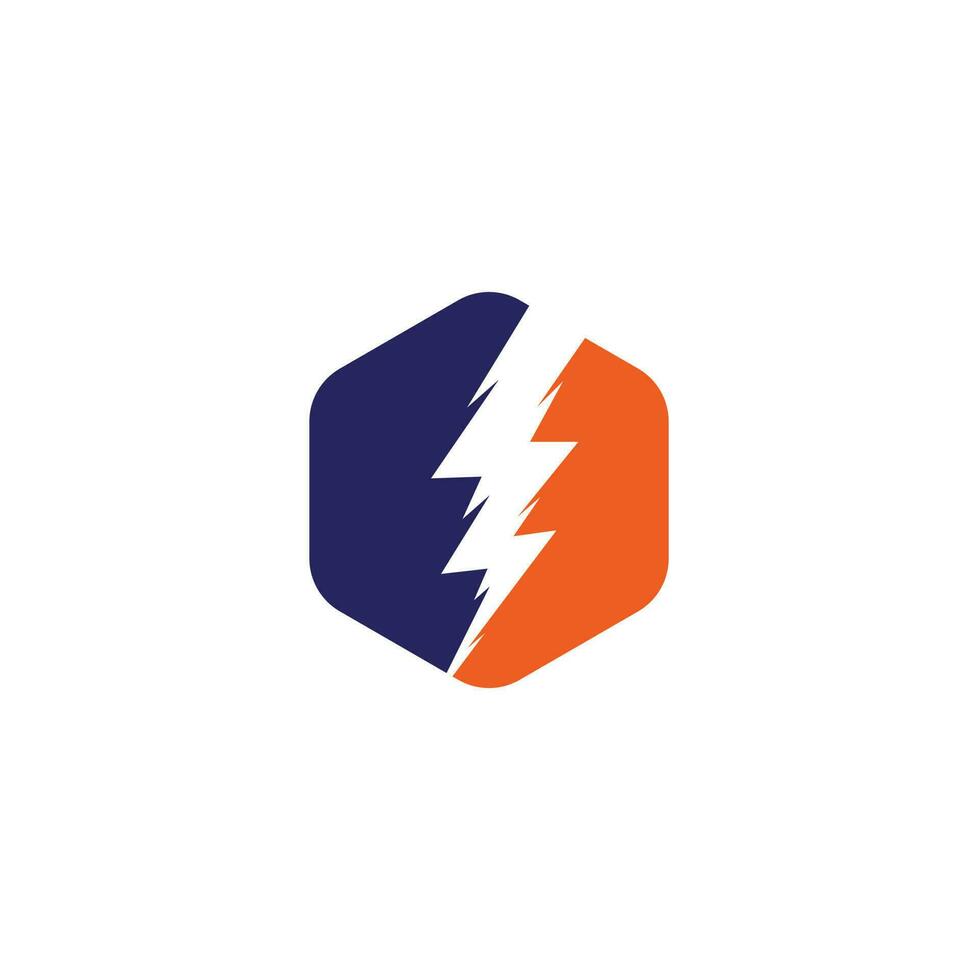 Creative Thunder bold Concept power Logo Design Template. Thunder logo vector icon illustration design. Electric thunder bold logo