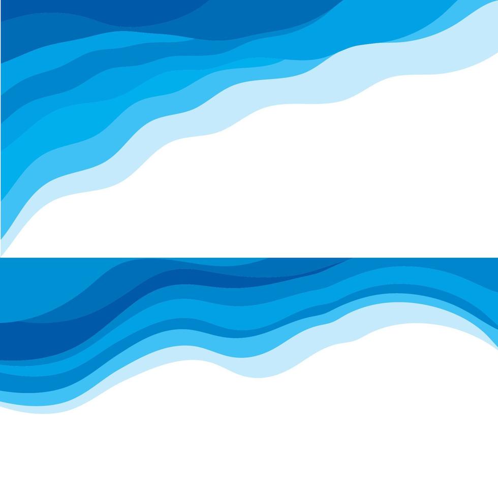 Fondo de diseño de onda de agua abstracta vector