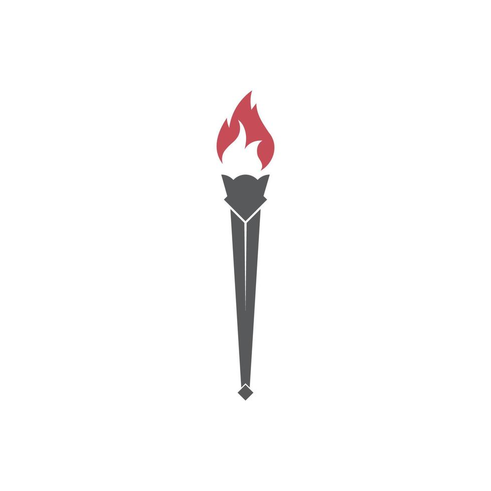 Torch vector icon illustration design