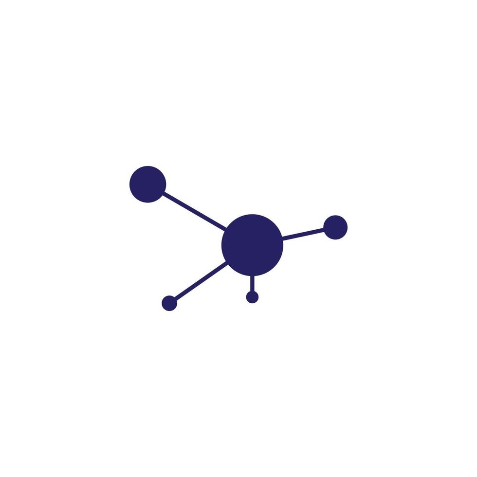 Molecule vector illustration design