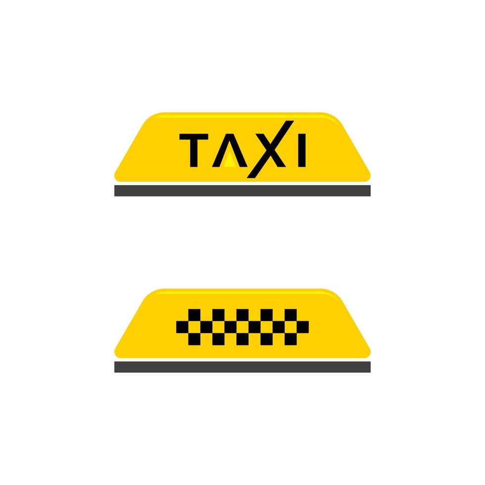diseño de ilustración de icono de vector de taxi
