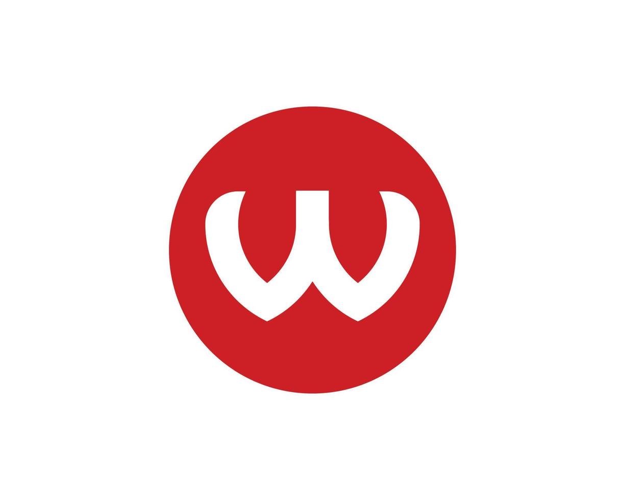 W logo design vector template