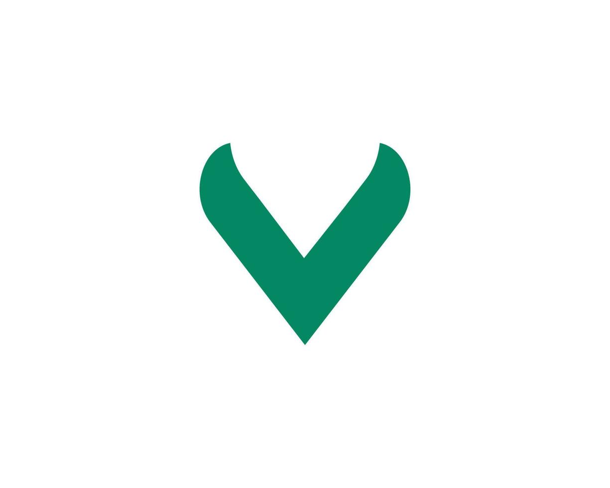 V logo design vector template