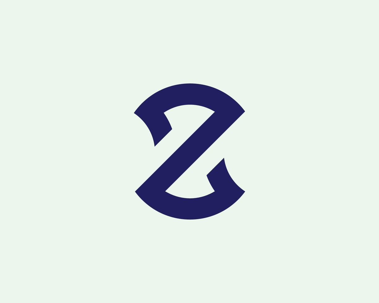 plantilla de vector de diseño de logotipo z