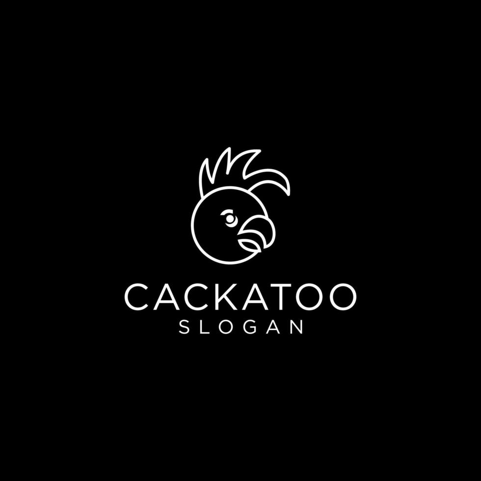 Cockatoo logo vector icon design template